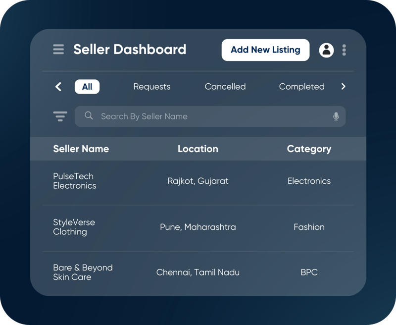 Seller Manager Solutions