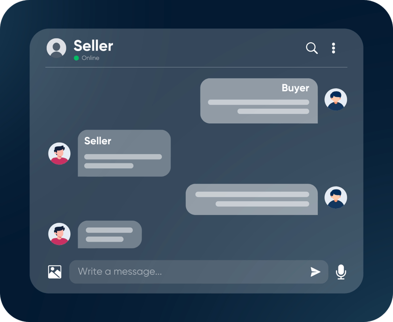 Seller-Admin-Buyer Messaging